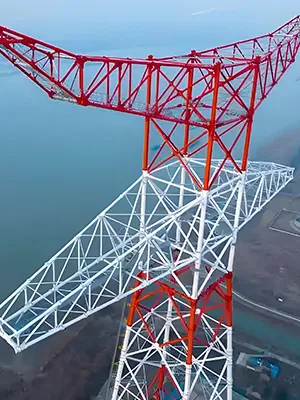 Трубчатая стальная опора ЛЭП