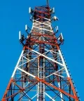 Четырехгранная решетчатая башня связи из уголков