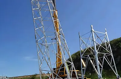 40-метровая 4-гранная решетчатая башня из уголков