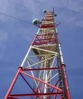 Мачта связи на оттяжках