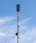 Мачта связи на оттяжках