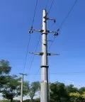 Одностоечная стальная опора ЛЭП
