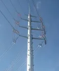 Одностоечная стальная опора ЛЭП