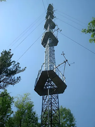 Метеорологическая ветроизмерительная мачта 