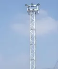 Четырехстоечная решётчатая мачта освещения из углового проката