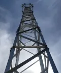 Четырехстоечная решётчатая мачта освещения из углового проката